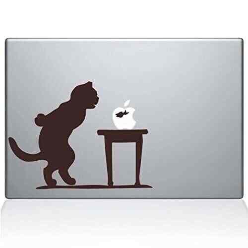 The Decal Guru 1035 Mac 12m Bro Cat And Fish Bowl Vinyl Sticker 12