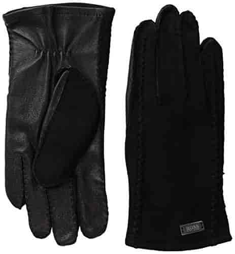 hugo boss leather gloves