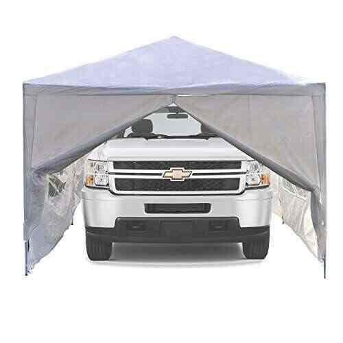 Buy Aleko 20 X 10 Portable Garage Carport Car Shelter Canopy White Features Price Reviews Online In India Justdial
