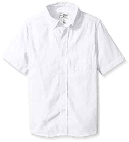 The Childrens Place Boys Big Short Sleeve Uniform Oxford Shirt