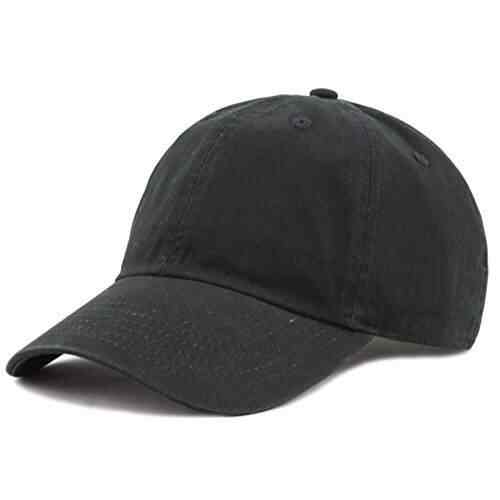solid black baseball cap