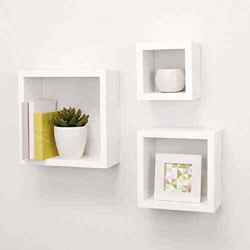 Buy Custom Decor Wall Shelf Rack Set Of 3 Nesting Shaped Floating