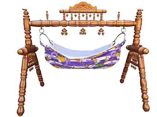 baby wooden cradle swing