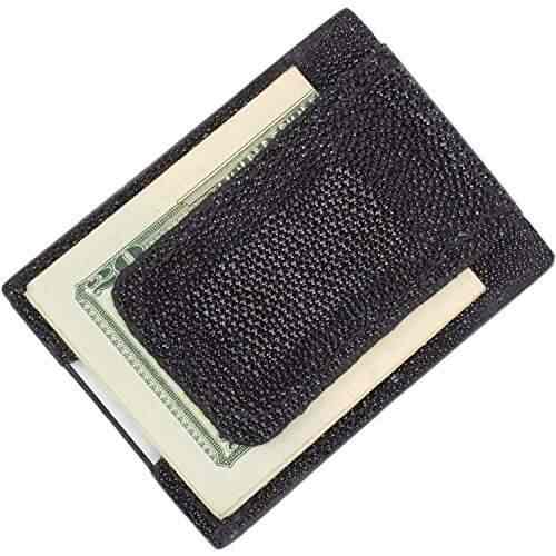 Genuine Stingray Wallets Skin Leather Bifold Money Clip Black Blue Men/'s Wallets