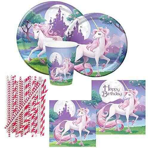 Buy Unicorn Fantasy Party Supplies Pack For 8 Guests Includes