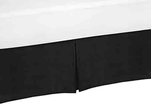 Sweet Jojo Designs Black Crib Bed Skirt For Baby Bedding Sets