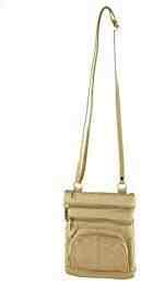 Roma Leathers Genuine Leather Multi-Pocket Crossbody Purse Bag