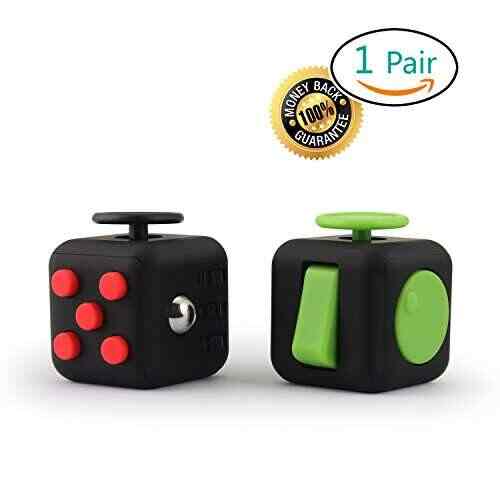Buy Fidget Cube Set Relieve Stress Amp Anxiety Help Attention Hand Fidget Toy 2pcs Ganowo Black And Red Amp Green Features Price Reviews Online In India Justdial