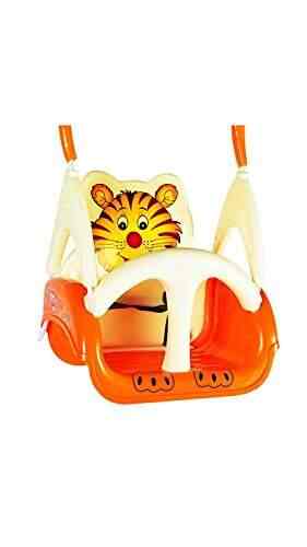 Panda Baby Swing With Multiple Age Settings 4 Stages Orange