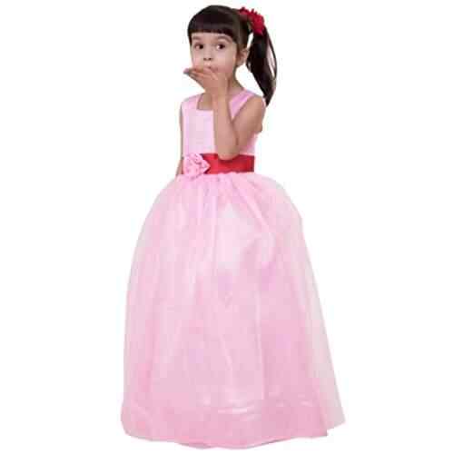 baby pink colour gown