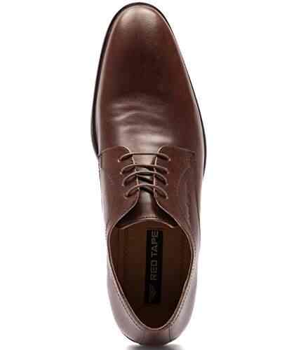 red tape slip on formal shoes