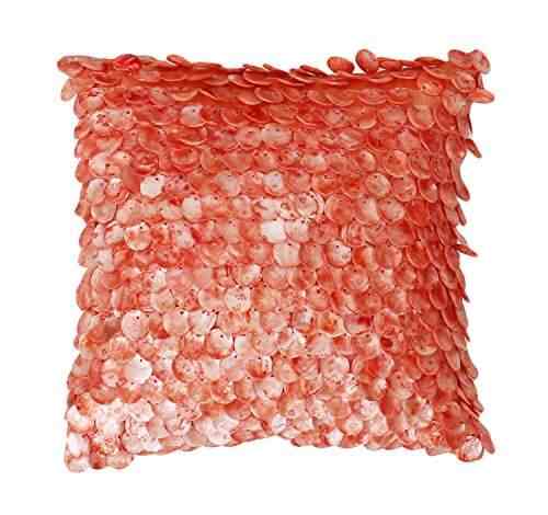 Buy Thro By Marlo Lorenz Th013440004e Capiz Shell Pillow Coral