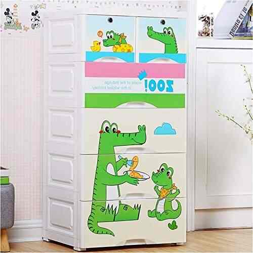 Thetickletoe Plastic Chest Of Drawers For Kids 5 Layers Drawer
