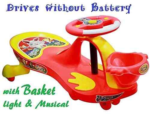 Trugood Kids Baby Panda Free Wheel Musical Magic Swing Car Multicolour