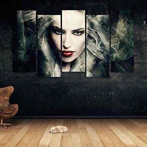Buy Hazzelnut Multiple Frames Modern Art Girl Wooden Framed Art Panels 7mm Board Ready To Hang Digital Wall Painting 148cm X 76cm Features Price Reviews Online In India Justdial