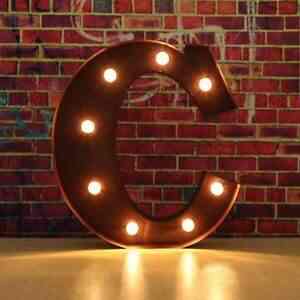 Buy Rustic Coffee 12 Light Up Letter Light Wedding Banquet Wall