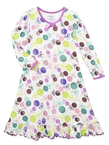 Little Girls Puffed Long Sleeve Nightgown Saras Prints