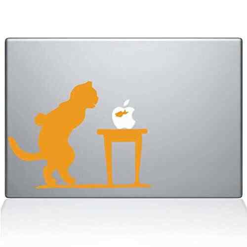 Buy The Decal Guru 1035 Mac 13a Sy Cat And Fish Bowl Vinyl Sticker