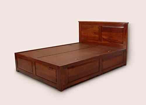 Buy Lifeestyle Com Sheesham Wood King Size Box Bed With 2