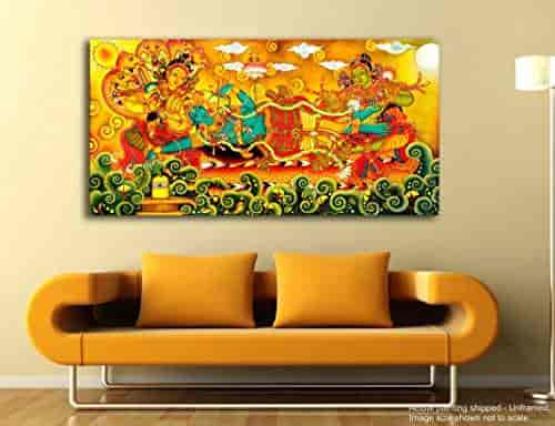 Buy Tamatina Kerala Mural Fabric Vishnu Avatar Sri Krishna