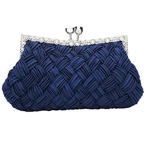 navy blue clutch bag for wedding