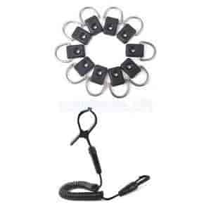 10 x Stainless Canoe Kayak Boat D Ring Nylon Kayak Boat Canoe Paddle Leash