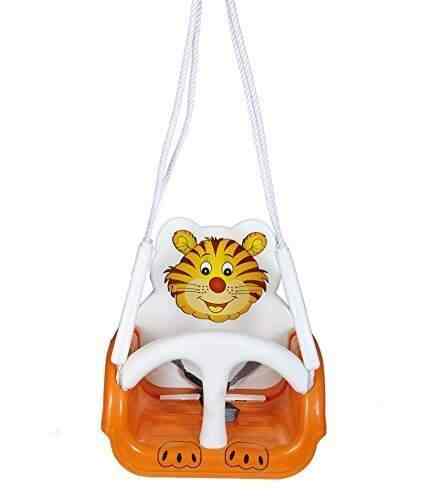 Wonderkart Panda Baby Swing With Multiple Age Settings 4 Stages Orange