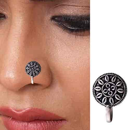 Nose pin black metal online new arrivals