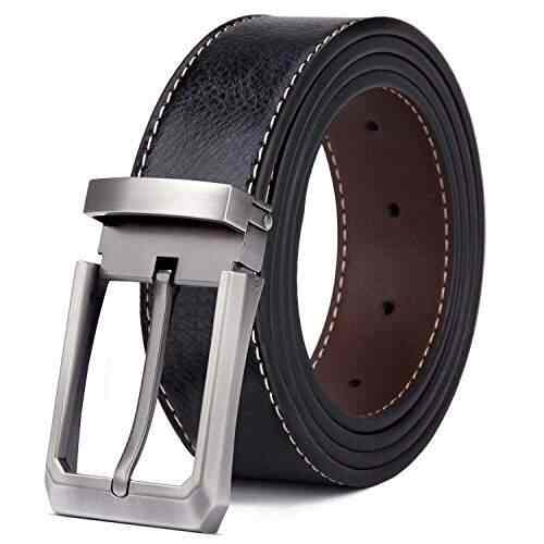 Buy Tonly Monders Men S Belt Leather Reversible Black Brown Waist