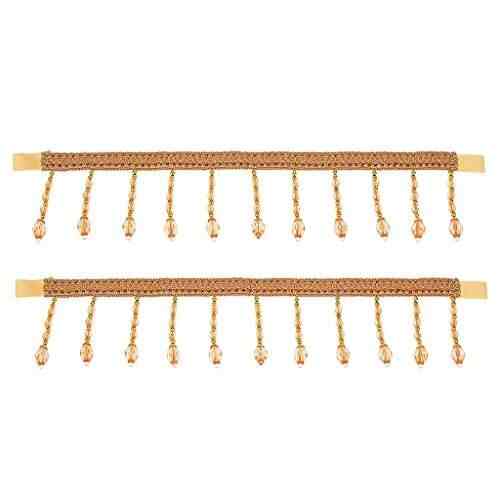 Buy Banggood 2x Crystal Beads Curtain Rope Tiebacks Tie Belt For