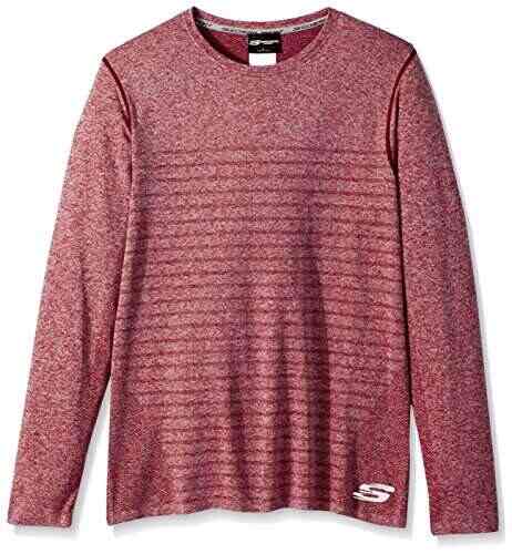 skechers t shirt mens pink