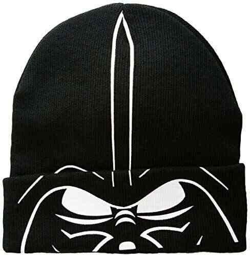 Star Wars Mens Darth Vader Cuffed Winter Beanie 100 Acrylic Knit