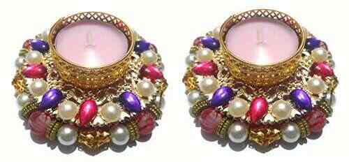 Christmas Decorations Christmas Tea Light Candle Holder Kundan