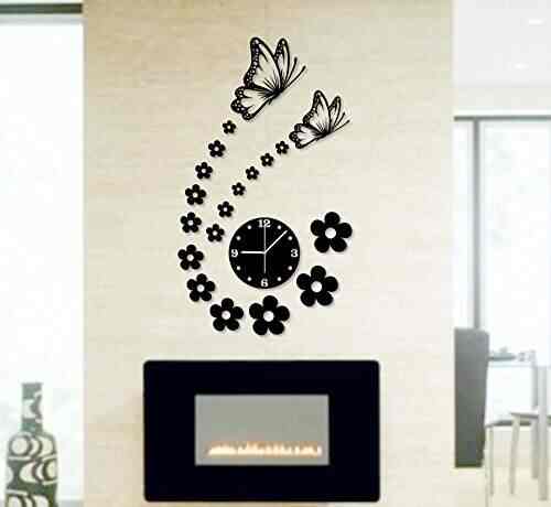 Buy Naveed Arts Acrylic Wall Clock Design Wall Decor Sticker For