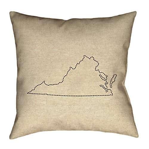 ArtVerse Katelyn Smith 20 x 20 Faux Suede Double Sided Print with Concealed Zipper /& Insert New York Pillow