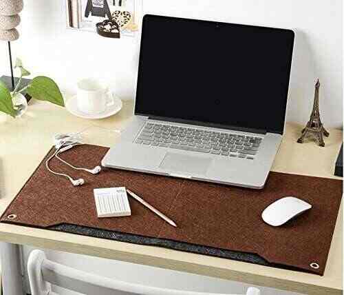 Nivera Large Pu Felt Laptop Desk Mate Extended Gaming Mouse