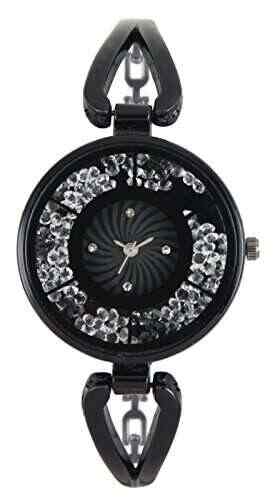 Buy The Shopoholic Analog Black Dial With Moving Diamond Black Metal Belt Watches For Women Watches For Girls In Fashion Features Price Reviews Online In India Justdial
