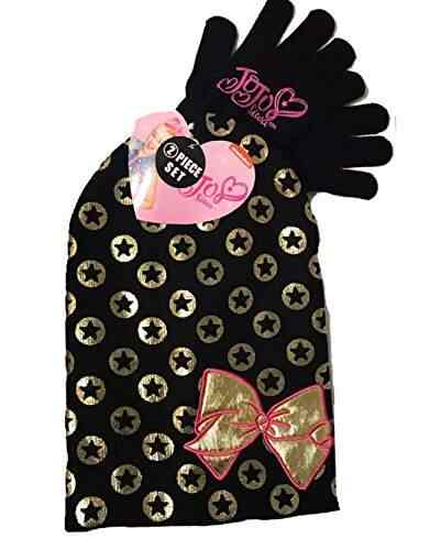 toddler black hat and gloves