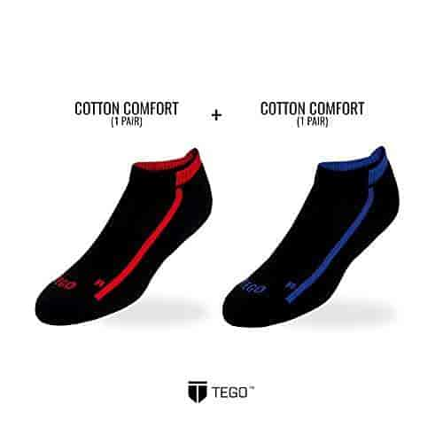 Buy TEGO Drill Intensive Unisex Cotton Black/Blue/Red Medium Training Socks  -2 Pairs, Features, Price, Reviews Online in India - Justdial