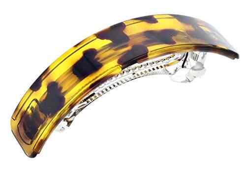 Ellas Womens Classic Thick Hair 4 Long Rectangle Bar Hair Barrette
