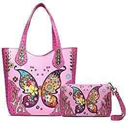 cowgirl trendy butterfly purse