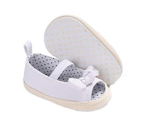 Voberry@ Baby Boys Girls Canvas Toddler Sneaker Lace Up Anti-Slip First Walker Shoes
