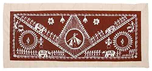 Buy Jss Raigad Lord Krishna Fluting With Village People Warli