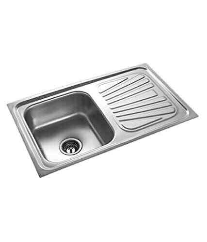 Buy Radium Stainless Steel Single Bowl With Drain Kitchen Sink 37