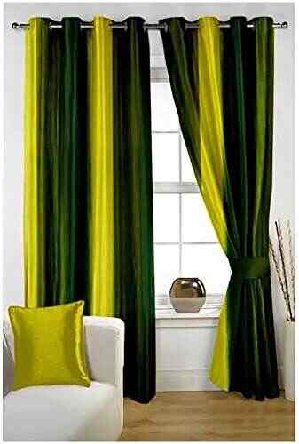 P Home Decor Set Of 2pc Premium Fabric Elegant Ringtop Plain