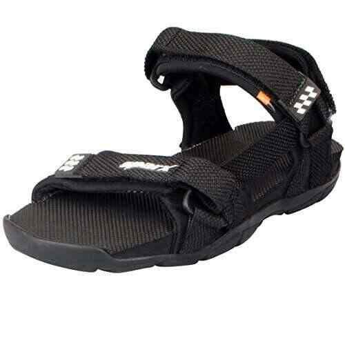 sparx men black sandals