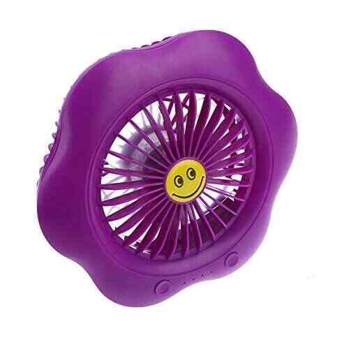 Zibuyu Portable Mini Usb Charging Fan Led Mute Desk Fan For Home