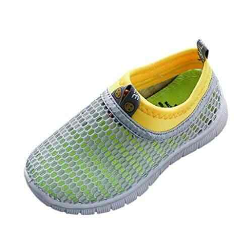 Buimin 6 Uk Grey Children Kids Baby Boy Lightweight Shoes 6 Uk Grey Children Kids Baby Boy
