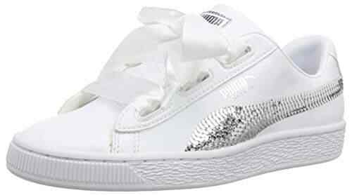 puma basket heart bling