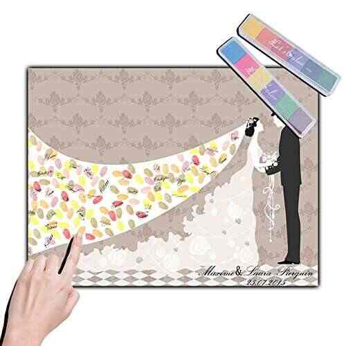 Buy Ocamo Fingerprint Signature Guest Book Wedding Fingerprint